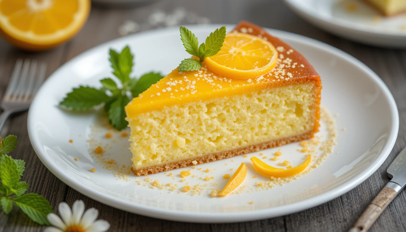 Lemon and orange variation of gâteau de Savoie