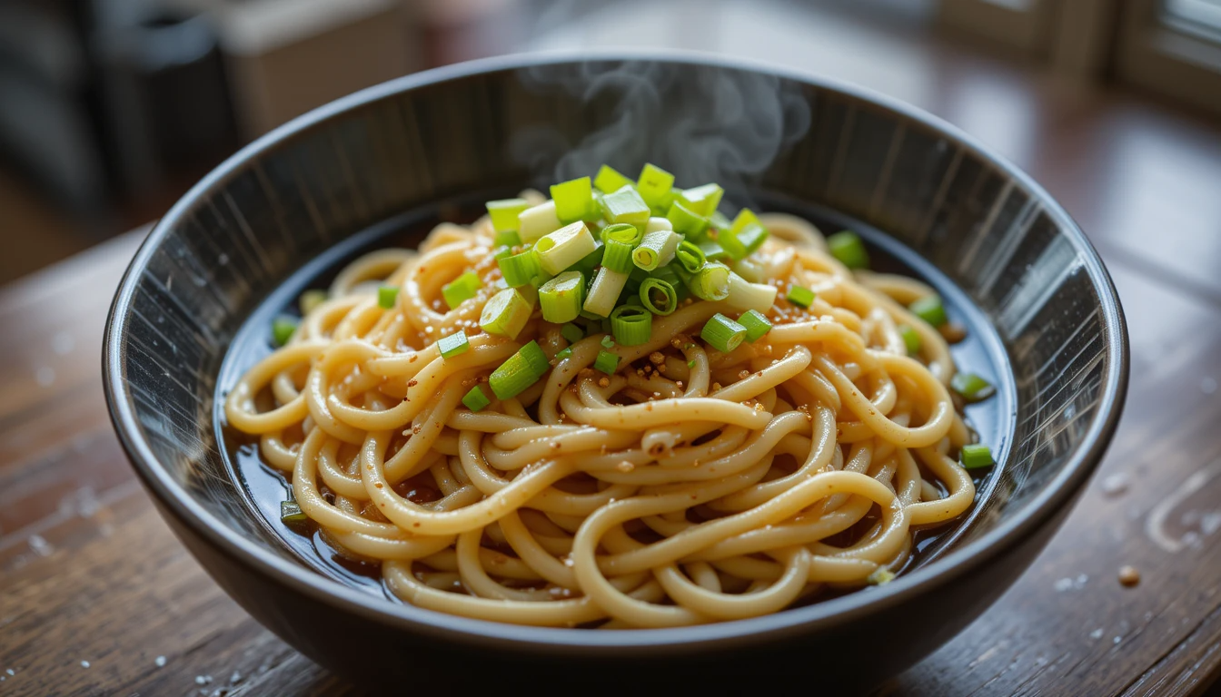 Bowl of egg noodles for stir-fry
