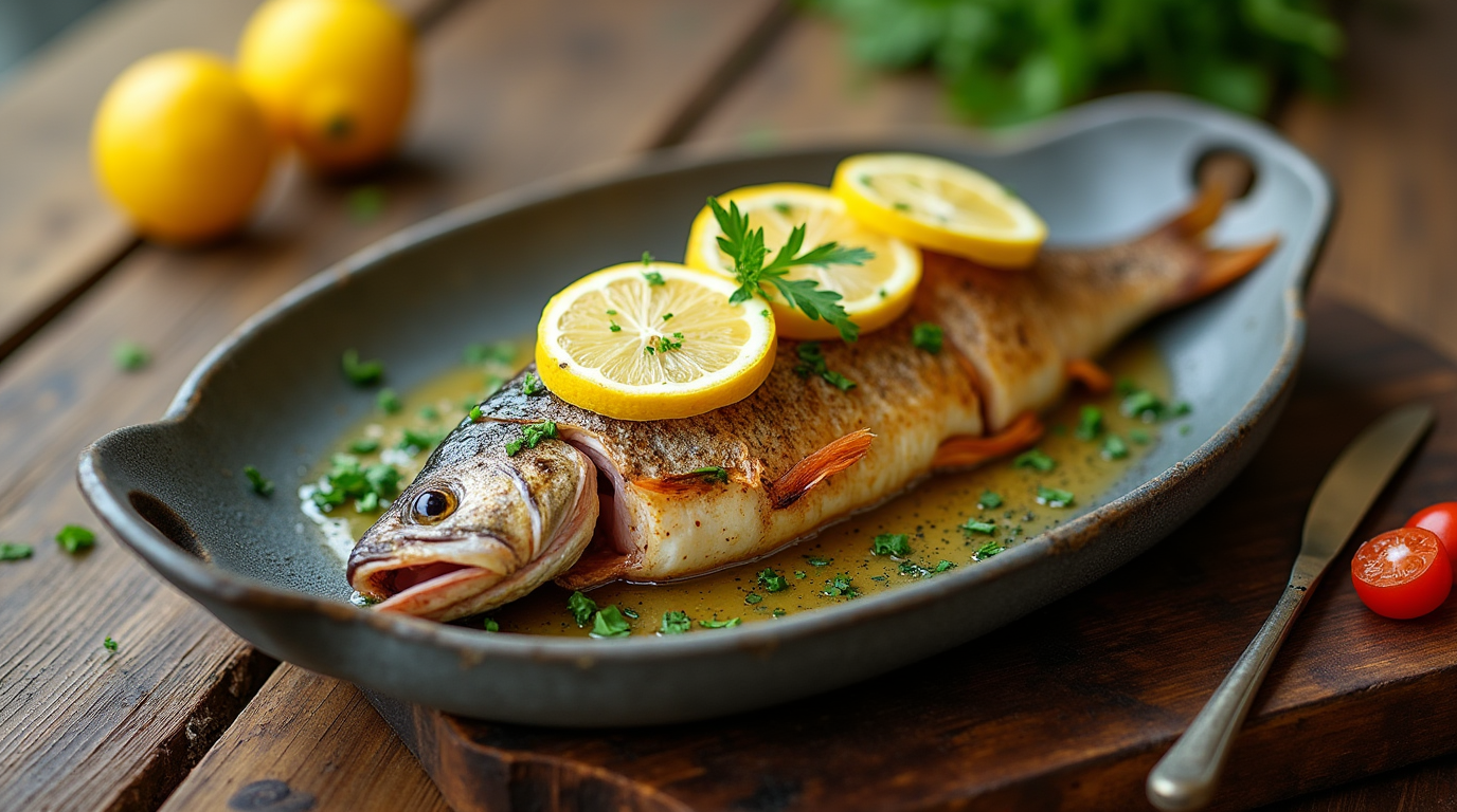 Dorade au four, recette poisson méditerranéenne
